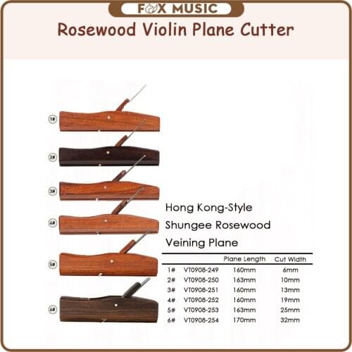 Rosewood Violin Plane Cutter W/ HSS Steel Blade Durable Woodworking Tools DIY Violin Use