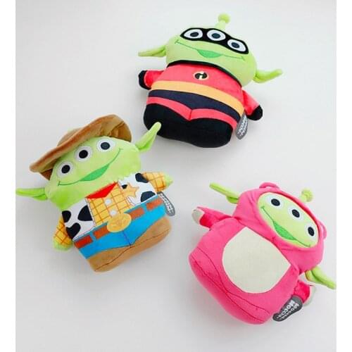 28cm Green Alien Kawaii Plush Toy Story 4 Cosplay Disney Woody Lotso Bear The Incredibles Stuffed Animals Dolls Birthday Gift