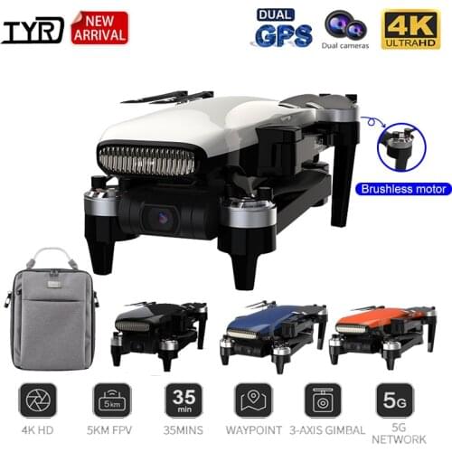 TYRC New Faith2 GPS Drone With 4K Dual Camera Professional 5G WIFI FPV Dron Flight Distance 5000M Brushless Motor Rc Quadcopter