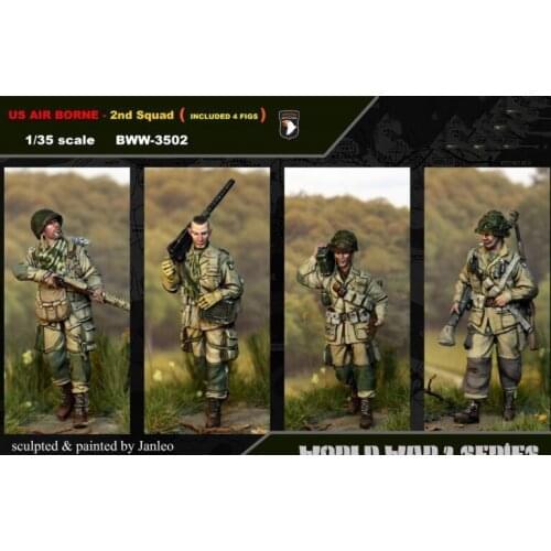 1/35 Resin Model Building Kit Figure American soldier 4 figures