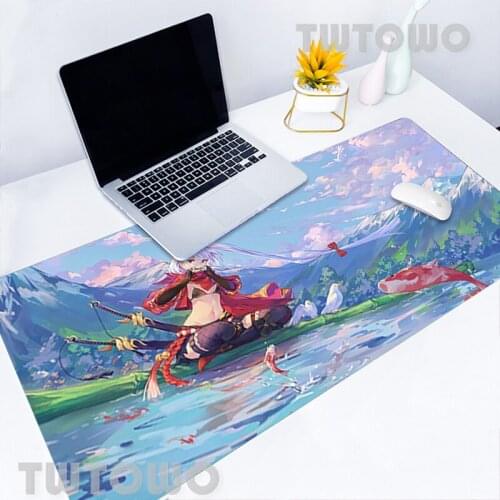 New Designs Kiz Anime Large Size Gaming Mouse Pad Natural Rubber Anti-slip Anime Lovely Cartoon Office Decoration Home Desk Mat
