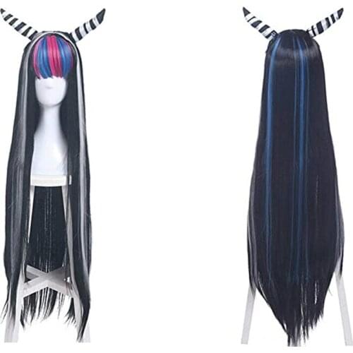 Halloween Anime Danganronpa Dangan Ronpa Mioda Ibuki Cosplay Wigs 100cm Long Heat Resistant Synthetic Hair Cosplay Wig + Wig Cap