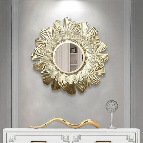 Hot Hanging Wall Mirror Round Decorative Wall Mirror Embossed Wall Hanging Mirror for Living Room Bedroom Office for home Decor