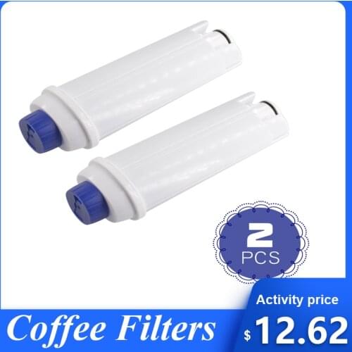 2 PCS Replacement Water Filter Cartridges Compatible for Delonghi DLS C002 Automatic Coffee Machine Activated Carbon Softener