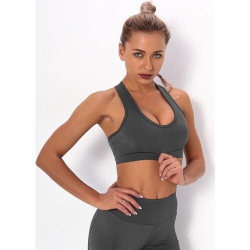 SALSPOR Yoga Bra Women Fitness High Impact Breathable Brassiere Sports Backless Push Up Top Quick Dry Joggings Workout Underwear