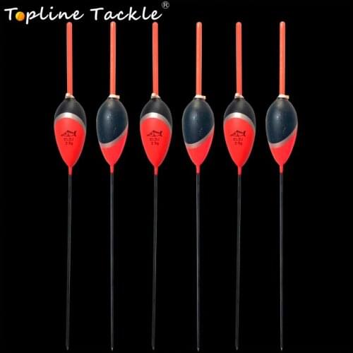 Topline Tackle fishing float Set Buoy Bobber Stick Fishing Floats Balsa Material Set Buoy Floats Light Stick Floater Flutuador