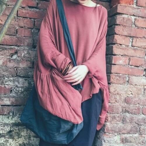 Women Solid Color Irregular Length Plus Size Tees Tops Shirt T-shirt Female Oversized Tee Shirt Ladies Loose Tops 2020 Autumn