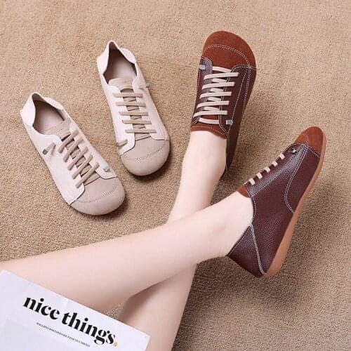 COOTELILI Shoes For Women 2021 Flats Round Tod Shoes Flats Shoes New Fashion Flats Woman Flats Women Shoes Size 35-340