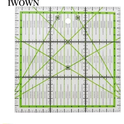 15*15 cm Acrylic Transparent Quilting Sewing Patchwork Ruler Home Art Cutting Tool Tailor DIY Crafts Sewing Measuring Stationary