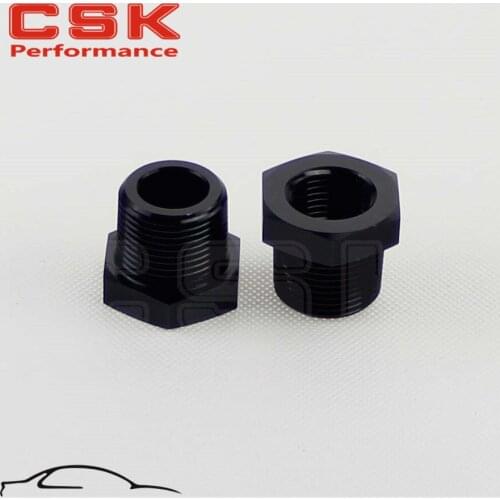 2pcs 3/4" Male x 1/2" Female NPT Thread Reducer Hex Bushing Pipe Fitting Alloy