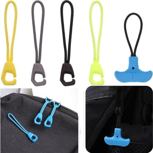 5 Colors Zipper Pull Puller End Fit Rope Tag Fixer Zip Cord Tab Replacement Clip Broken Buckle Travel Bag Suitcase Tent Backpack