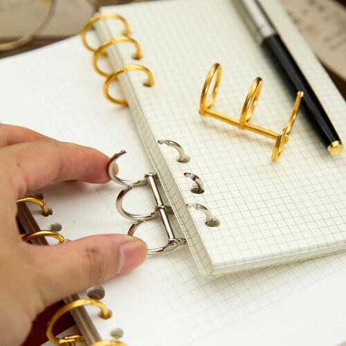 8pcs High Quality Metal Loose Leaf Book Binder Rings 20/30mm Book Hoops Opening Office Supplie Scrapbook Clips Craft Photo Album