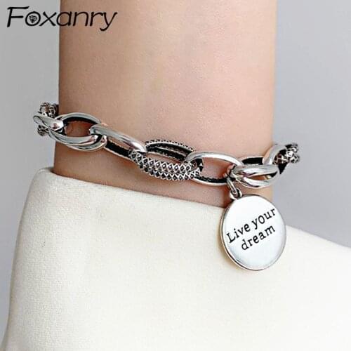 FOXANRY Silver Bracelets