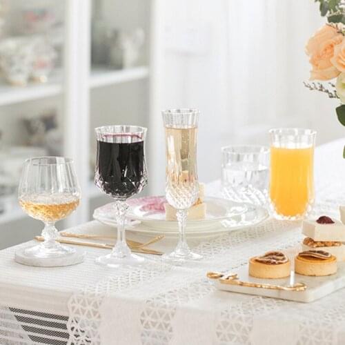 Creative crystal clear home goblet red wine glass European champagne glass wine glass brandy glass wedding gift
