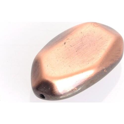 Miasol 30 Pcs/Lot Brush Copper Plated Antique Design Faceted Shapeness Spacer Charm Beads For Diy Handmade Jewelry Making