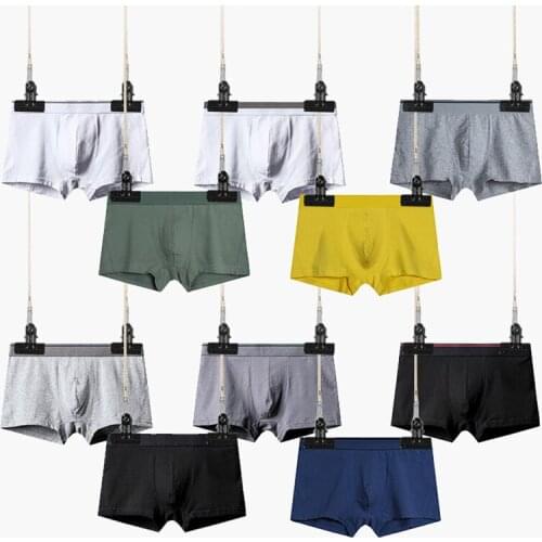 Cotton Underwear Men Boxer Shorts Seamless Panties Calzoncillos Hombre Boxershorts Trunks Sleep Bottoms Plus Size Unerpants 3XL