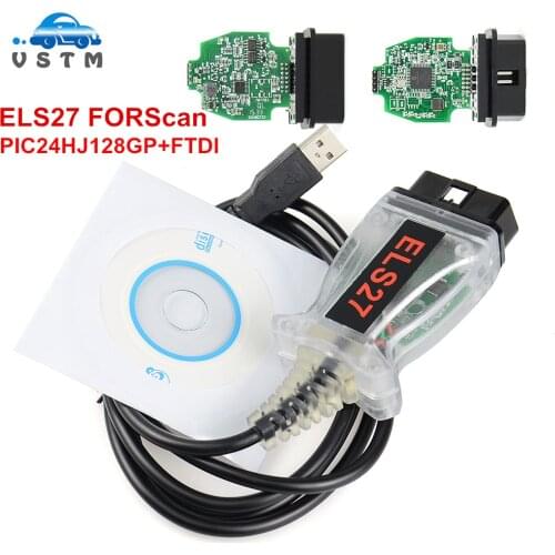 2020 New ELS27 FORScan PIC24HJ128GP+FTDI Microchip Designed Work Over ELM327&J2534 ELS 27 V2.2.6C