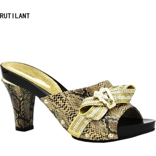 New Arrival African Pumps Shoes Summer High Heels High Quality Italian Women Sandals Heels Pumps African Wedding Shoes for Women