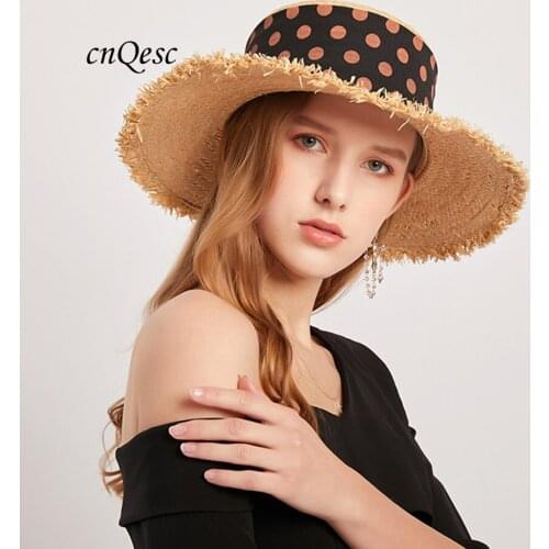 2020 NEW DESIGN.Natural Summer Straw hat Womens hut Beach hat for Derby Church,wedding Kentucky Derby