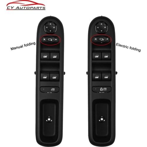 New Master Power Window Switch For Peugeot 3008 5008 Hatchback Wagon Left Front Door Lifter Switch 96650620ZD 96650621ZD Car