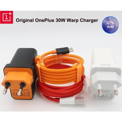 OnePlus 8 Pro Original Mclaren 30W Warp Charger 5V/6A USB Quick Wall Socket Adapter Type C Cable For Oneplus 7 7T 8 Pro 5 5t 3t