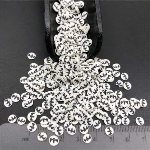 50g Halloween Bat Polymer Clay Sprinkle For Kid Diy ,Soft Clay For Craft Clay/Nail Art /Scrapbook Decoration DIY, Craft Filler