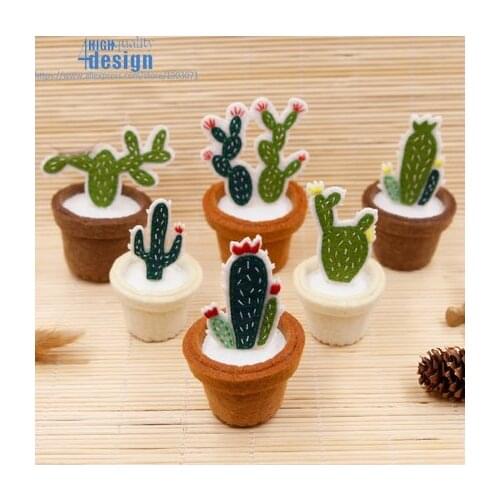 Simple Diy Cacuts Art Free Cutting Non Woven Fabric Handmade Warm Desert Green Home Room Creative Decoration