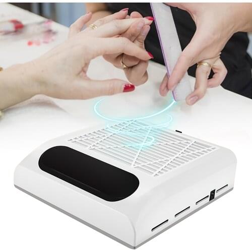Professional Nail Dust Suction Collector Strong Fan 80W Nails Vacuum Cleaner Nail Art Salon Equipment Manicure Machine Tools