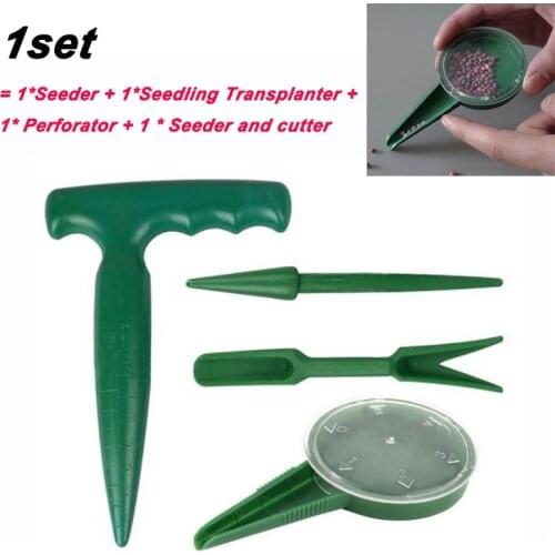 Garden plant Dispenser Seed Planter Seed Dial Adjustable Size Disclosed Thrower Seeder Start Seeder Gardening Tools