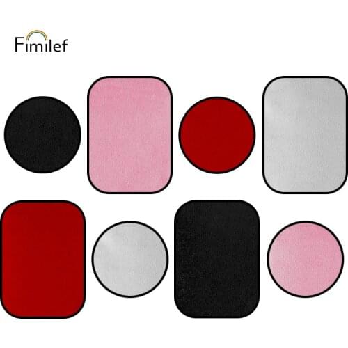 Fimilef New Arrival Universal Mount Metal Plates With Flocking Cloths Adhesive For Magnetic Phone Holder Replacement Iron Sheet