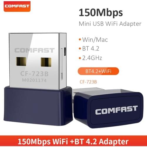 COMFAST USB Blue tooth 4.0 WiFi Transmitter Receiver Adapter Dongle Wireless Headphone PC Music Audio Fit For Blue tooth 4.0