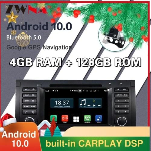 128G Carplay Android 10 Car DVD Player for BMW E53 1995 1996 1997 1998 1999 2000 2001 2002 2003 GPS Auto Radio Audio Head unit