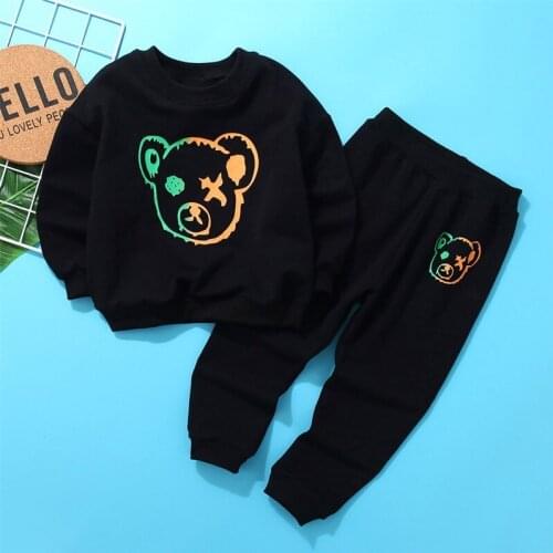 Autumn Children Cartoon T-shirt and Pants 2Pcs Baby Boy Clothes Infant Outfit Fashion Kids Toddler Casual Tracksuits Set