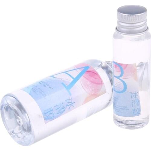 2 Pcs/set DIY Handmade Jewelry AB Hard/Soft Glue Crystal Specimen High Transparent Epoxy Glues Crafts Making Accessories