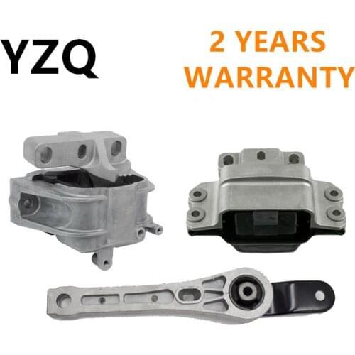 3PCS Engine Support &Gearbox Motor Mount Mounting Set For Audi A3 S3 VW Golf Jetta Touran Skoda 1K0199262M 1K0199262 1K0199555N