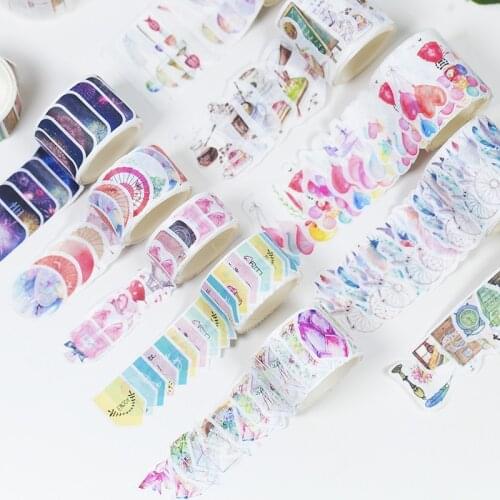 Alideco 10 pcs Cartoon Collage Love Washi Tapes DIY Japanese Paper Decorative Adhesive Tape/Masking Tape Scrapbooking Stickers