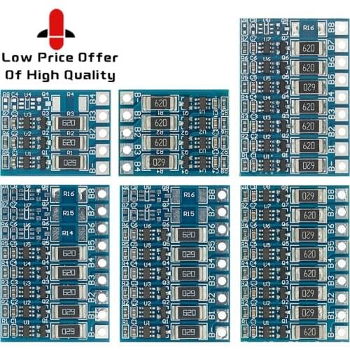 3S 4S 5S 6S 7S 8S 21V 4.2v li-ion balancer board 18650 li-ion balncing full charge battery Balance Function Protection Board