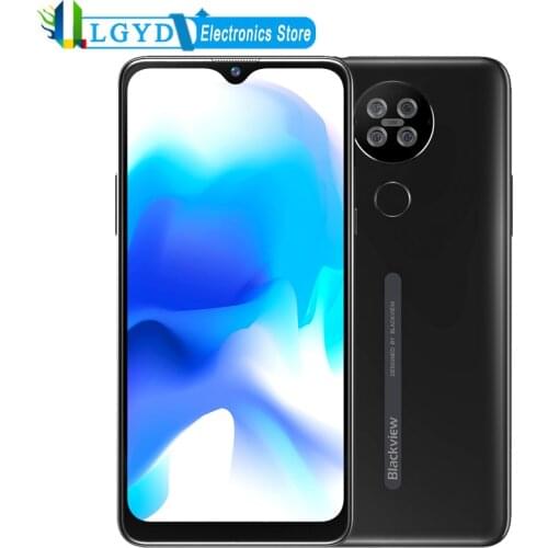 Blackview A80S Mobile Phone 6.21inch RAM 4GB ROM 64GB Dual SIM LTE 4G Smartphone Fingerprint Unlocked 13MP Camera 13MP+5MP