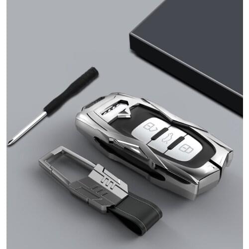 Zinc Alloy Key Case Holder Shell for For Audi Key Fob Cover Case A4 B8 A5 B8 A6 C7 A7 C7 A8 4H8 R8 4S3