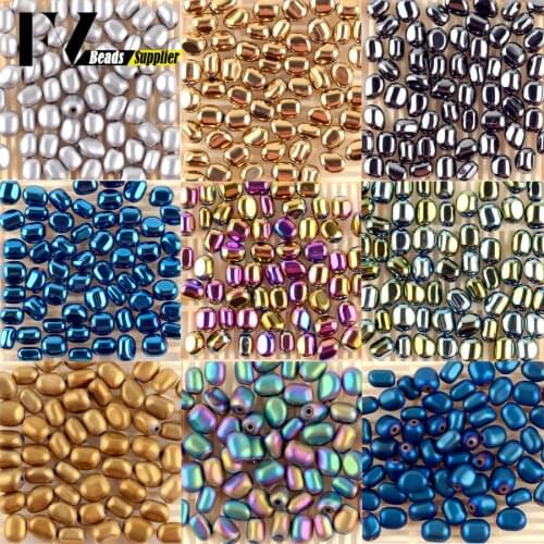 5mm-8mm Natural Assorted Hematite Stone Chips Beads for Needlework Jewelry Making Irregular Charm Beads Diy Bracelets Necklace