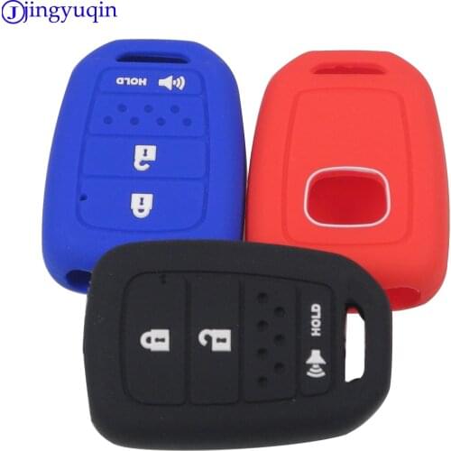 3 Buttons Car Key Cover Replacement Shell Interior Accessories Suitable for Honda Accord Car Folding Key Shell Silicone Sleeve