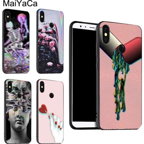 Vaporwave Aesthetic Psychedelic For POCO X3 F2 Case For Redmi Note 9 Pro 8 7 8T 9S 9A 9C For Mi Note 10 Lite 9T A3 Coque