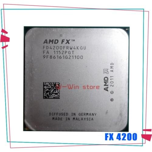 AMD FX-Series FX-4200 FX 4200 3.3 GHz Quad-Core CPU Processor FD4200FRW4KGU Socket AM3+ 1 order