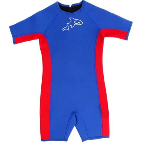 Children Kids Toddler Shorty Surfing Swim Diving Wetsuit Jumpsuit Blue XXS/XS/S/M/L/XL/XXL/XXXL