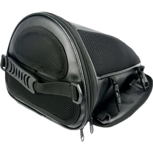 Brand New Waterproof Motorcycle Tail Bag Multifunction Motorcycle Rear Seat Bag Small Capacity Motorcycle Rider Backpack Leathe