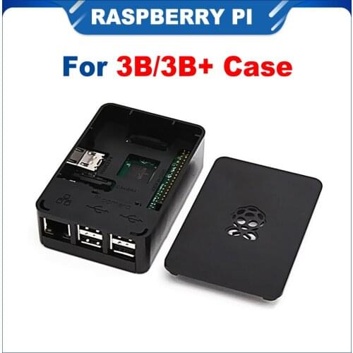 ITINIT R450-1 Raspberry Pi 3 Model B ABS Case Black Box Plastic Cover Protection Shell for Raspberry Pi 3 Model B