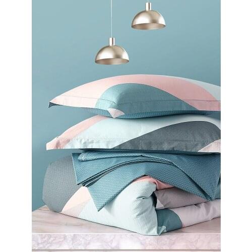 TT Mercury Home Textile Bed Four-Piece Set Summer All Cotton Pure Cotton Student Dormitory Fitted Sheet Duvet Cover Bed Sheets