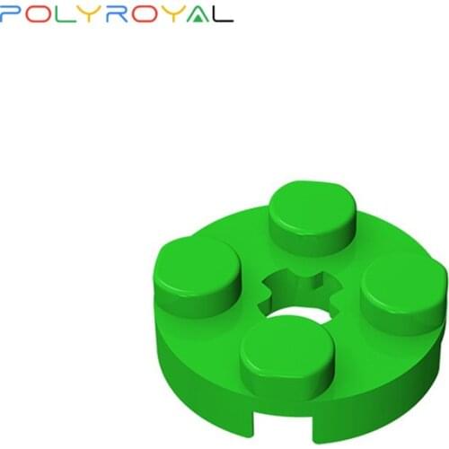 Building Blocks accessories DIY 2x2 Round plate with cross shaft hole 10 PCS Educational toy for children birthday gift 4032