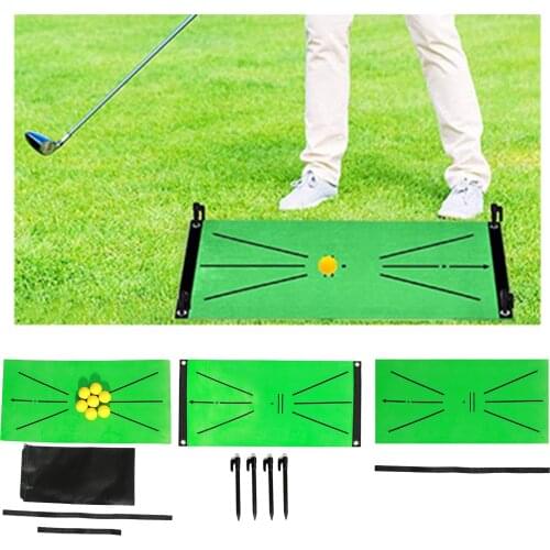 Golf Training Mat for Swing Detection Batting, Golf Practice Aid Game Portable Golf Training Turf Mat Gifts for Golf Enthusiasts