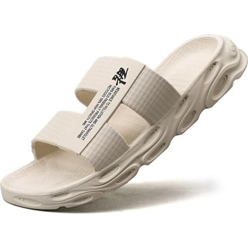 Summer Slippers, Sandals, Beach Shoes, Fine Upper, Cushioning and Antiskid, Big Sole, Flexible Body